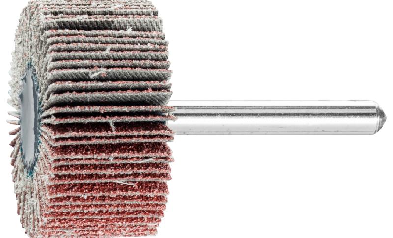 PFERD 44408066 F 4020/6 A - Roue à lamelles sur tige grain 60 - pour métal - 19100 tr/min - largeur 20 mm - lot de 10_0