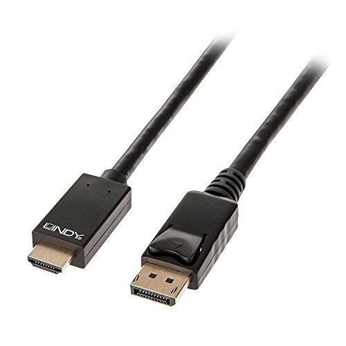 Lindy - Câble adaptateur DisplayPort vers HDMI - 5m - Résolution 4K UHD 3840x2160 @30Hz - Référence 41704_0
