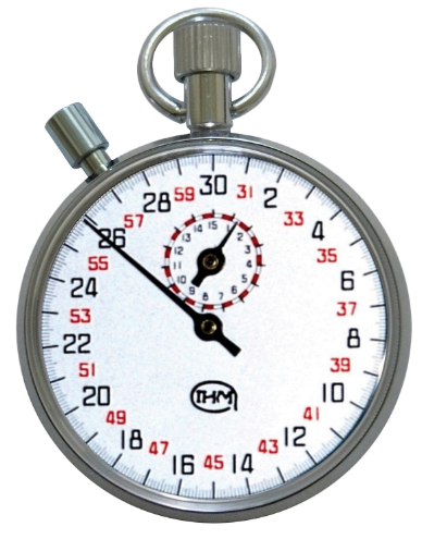 Chronomètre mécanique - start/stop/start - temps intermédiaire - 15 mn au 1/10e #0120ch_0