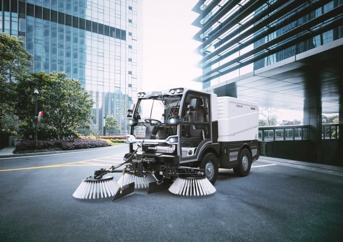 CityCat V20 - Balayeuse compacte de voirie 2 m³ - Direction articulée, moteur Diesel Euro 6 - Eurovoirie_0