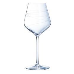 6 verres à pied 47cl Abstraction - Cristal d'Arques - Verre ultra transparent moderne - transparent 0883314887587_0