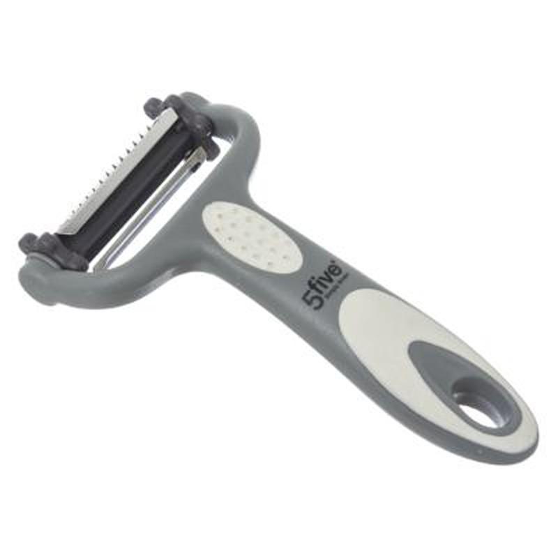 Éplucheur 3 lames en acier rasoir 15 cm gris - Paris Prix_0