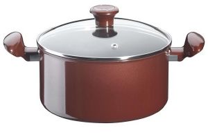 Faitout 24cm Artista Rouge Tefal - Revêtement antiadhésif Prométal - Compatible tous feux dont induction_0
