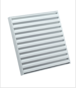 Grille extérieure en applique - Aluminium anodisé - RAL9010 200x200 - Réf. HDSGEAP200X200_0