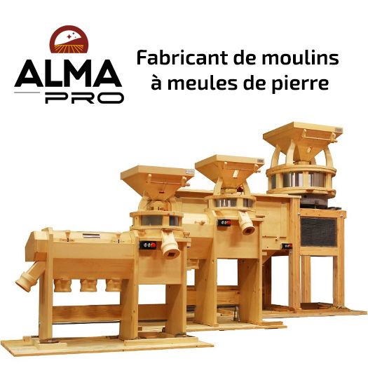 Moulin à farine tamiseuse intégrée, Alma Pro