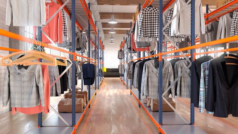 Penderie - Estanterías Metálicas Récord S.L. - Système de stockage suspendu pour vêtements sur cintres_0