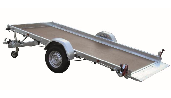 Robust plateau 350x180x12 freinée - PTAC 1600 kg - Plateau basculant hydraulique - Référence 40386 - Marque Lider_0