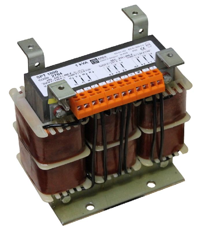 SPT 1000 - Transformateur triphasé de protection - 1000VA - IP00 - Normes EN 60742 et EN 61558-2-4_0
