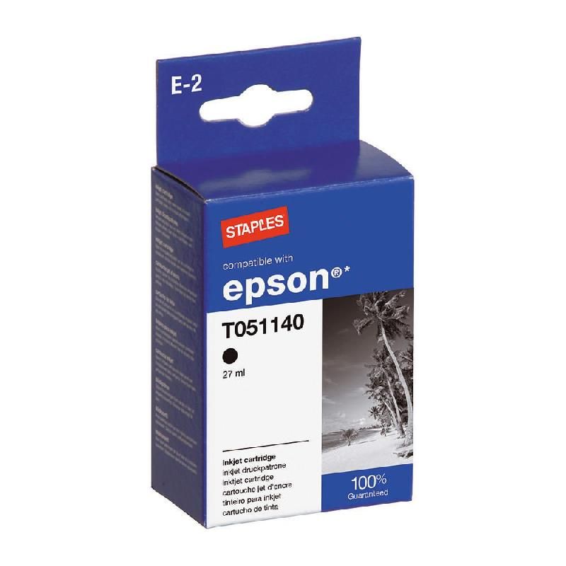 STAPLES CARTOUCHE D'ENCRE COMPATIBLE T0520 (7311966) - COMPATIBLE: EPSON - COULEUR: NOIR