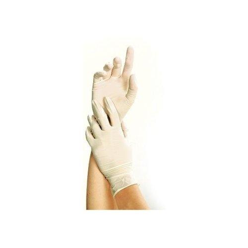 FRANZ MENSCH - Gants Latex 'GRIP LIGHT' HYGONORM, Taille L, Blanc, Sans Poudre, Longueur 240 mm_0