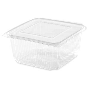 50 BOITES ERGONOMIQUES TRAITEURS FRAÎCHEURS JETABLES PLASTIQUES 2000 ML