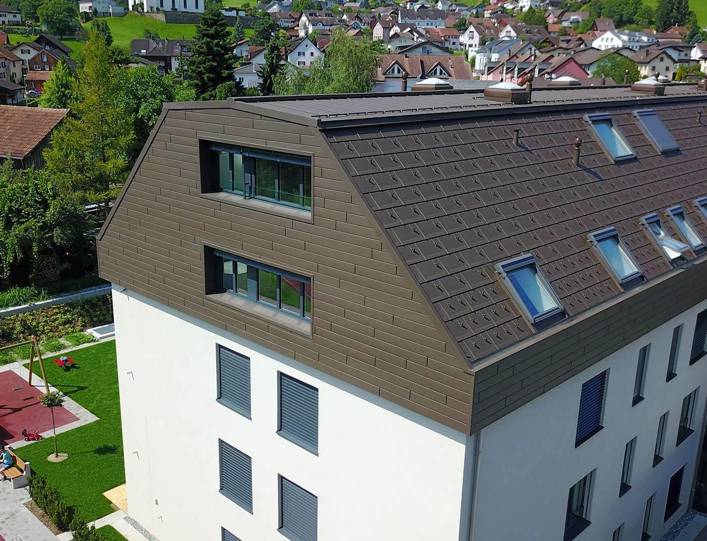 7013 - Façades en aluminium PREFA - 138 × 0,70 mm - Dimensions_0