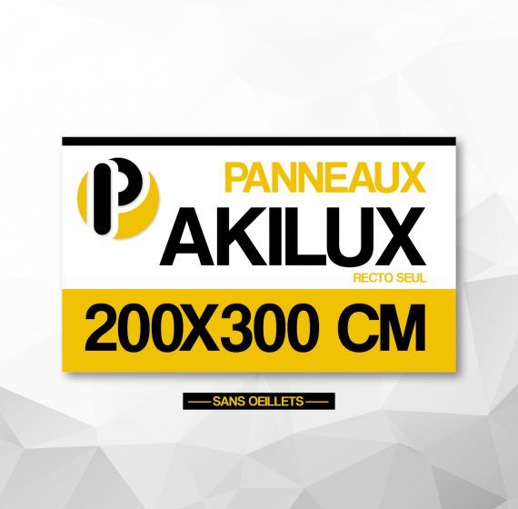 Akilux - panneau de chantier - panneau chantier - dimensions 200x300cm_0