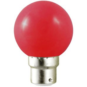 AMPOULE LED GLOBE B22 1W ROUGE VISION-EL 7642C