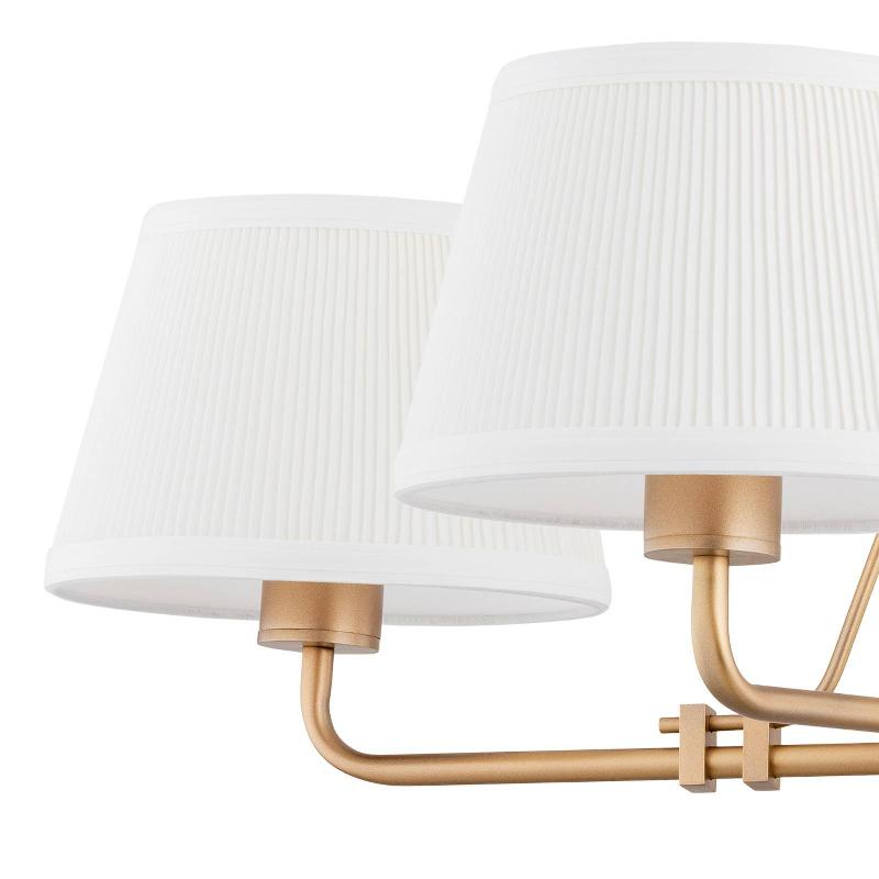 ARGON LUSTRE ATRO À 4 LAMPES, DORÉ ANCIEN/BLANC