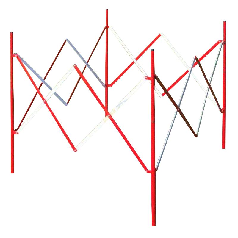 Barrière de chantier extensible carrée 1,2m - Barrière mobile de sécurité_0