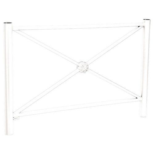 BARRIÈRE PROVINCE ROSACE 1.57 M INOX BROSSÉ ZINC BLANC 9010 - PROCITY
