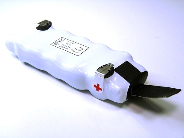 Batterie industrielle NiCd ST1/SG/LIFEPACK 8 - 6V 1.6Ah - Cosse - Marque PhysioControl et NX_0