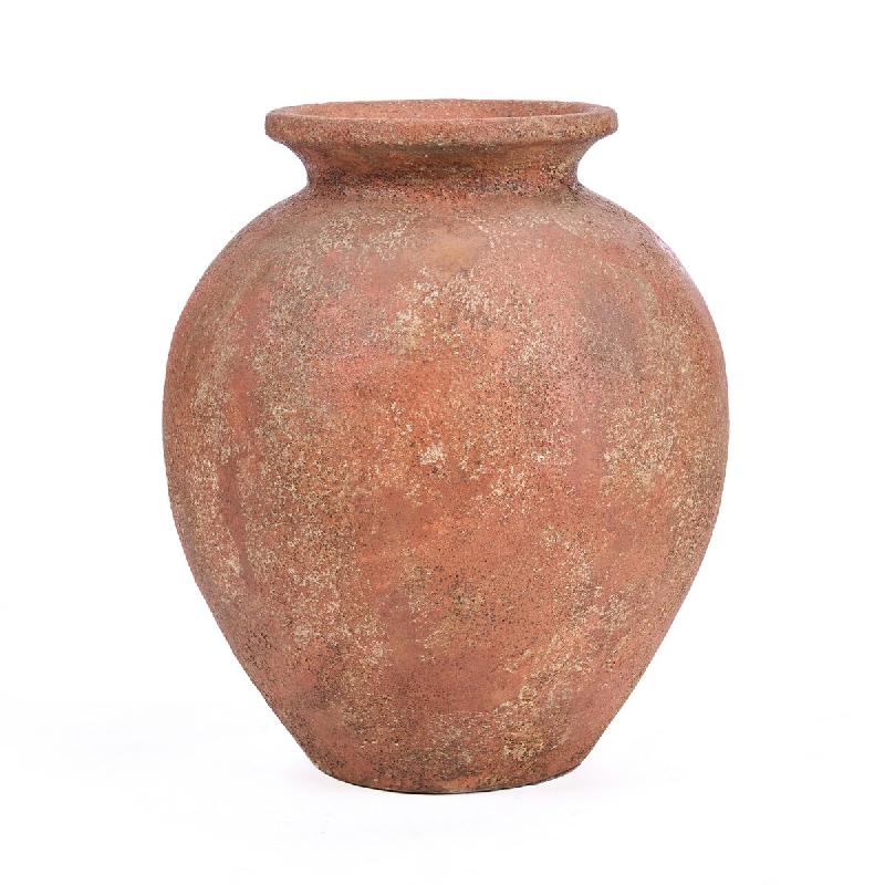Bazar Bizar Vase en terre cuite 45x45x50 cm rouille - JABR109Te-XL_0