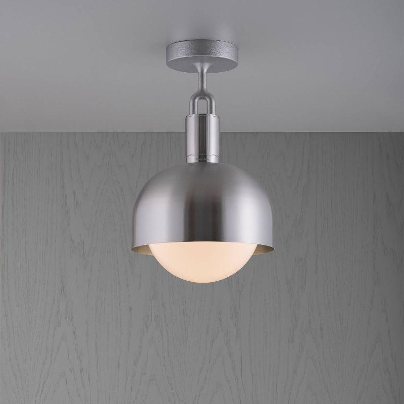 BUSTER + PUNCH FORKED PLAFOND ACIER/OPALE Ø 25CM