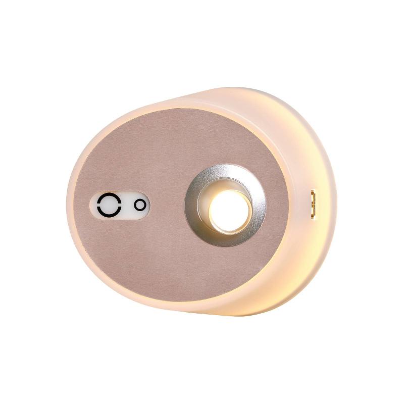 CARPYEN APPLIQUE LED ZOOM, SPOT, PORT USB, ROSE-CUIVRÉE
