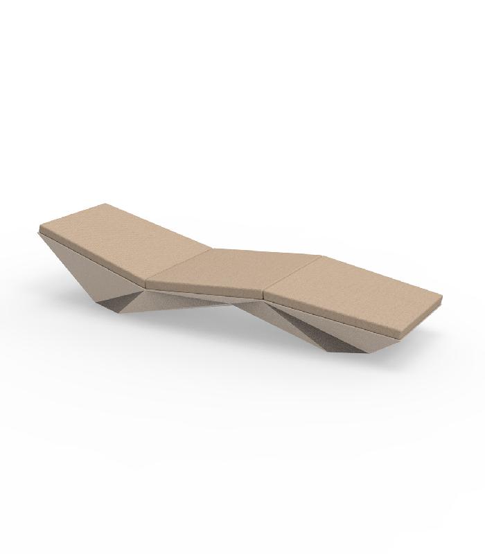 Chaise longue transat design FAZ - écru_0