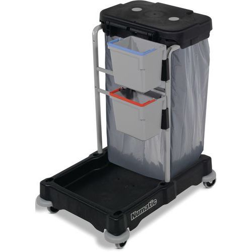 CHARIOT COMPACT AVEC PRESSE KIT DE LAVAGE SEAUXCOLLECTEUR - NUMATIC