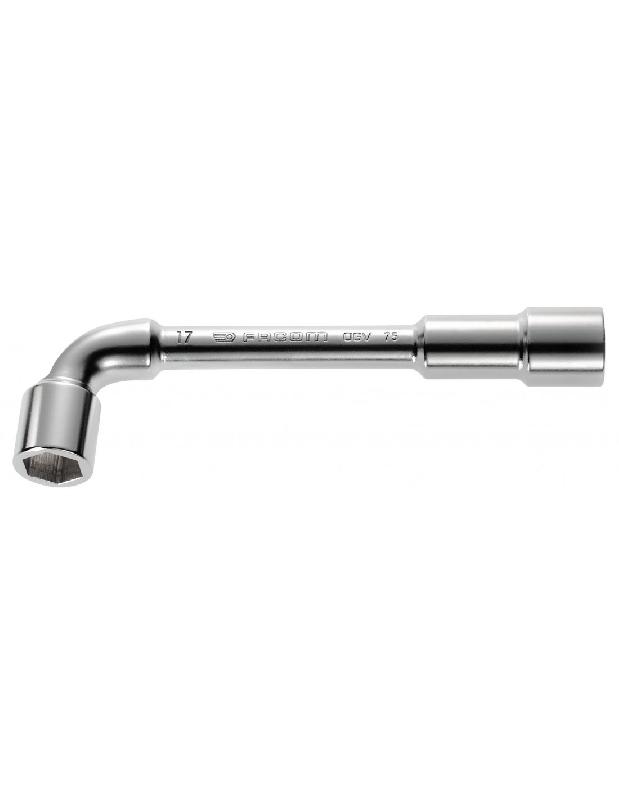 CLÉ À PIPE DÉBOUCHÉE FORGÉE 6X6 PANS 9MM L.122MM - FACOM - 75.9