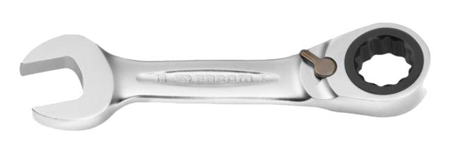 CLÉ MIXTE À CLIQUET COURTE MÉTRIQUES DIAMÈTRE 8MM LONGUEUR 90,5MM - FACOM - 467BS.8
