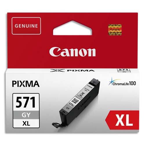 Canon cartouche jet d'encre CLI-571XL gris 0335C001 - Compatibilité Pixma MG et TS séries_0