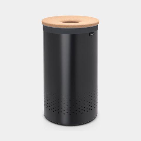Corbeille à linge 60 litres Matt Black Brabantia - UGS120022 - Acier - Belgique_0