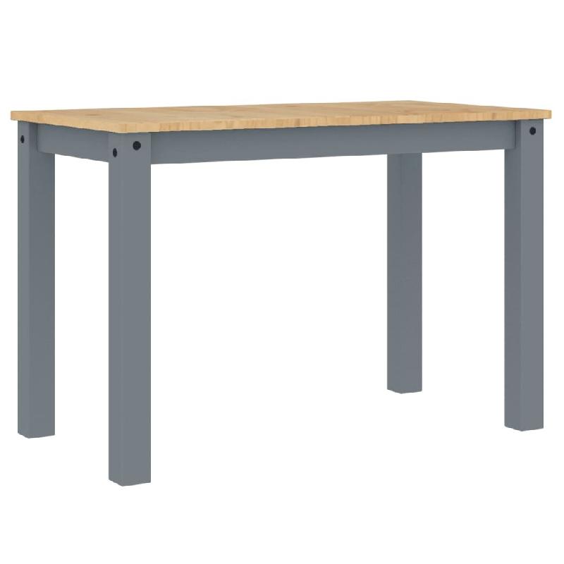 Décoshop26 - Table de salle à manger styke rustique modernes 117 x 60 x 75 cm bois massif de pin gris DEC036903 - gris Bois massif 3000261461791_0