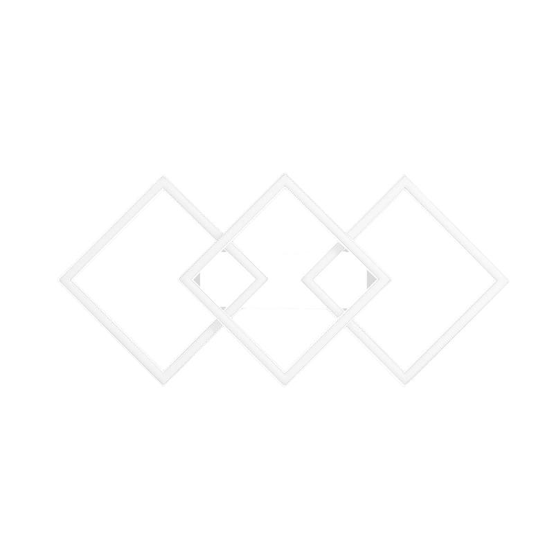 Gea Luce Plafonnier Afrodite P/M 40W 2000Lm 3000K Dimmable Coupure De Phase - Blanc - Structure En Aluminium Et Diffuseur En Silicone Opale - blanc AF_0