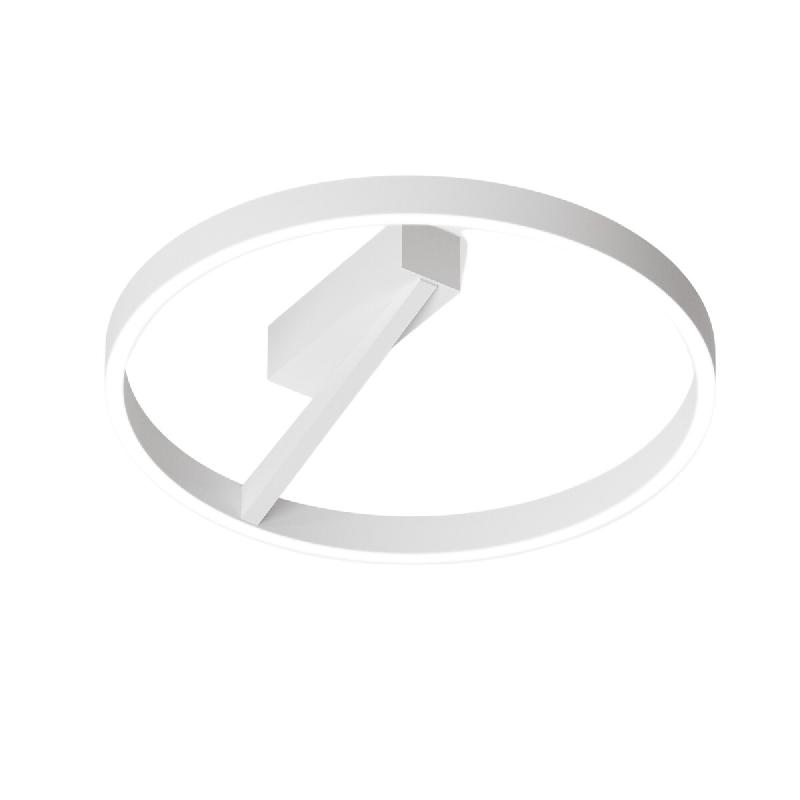 Gea Luce Plafonnier Led Criseide P/G - 60W 3200Lm 3000K Dimmable Coupe De Phase En Aluminium Finition Blanc Satiné - Gealuce - CRISEIDE P/G - BIANCO_0
