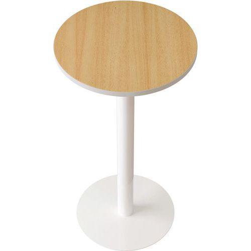 GUÉRIDON EASY OFFICE HAUT PIED MÉTAL Ø 60 CM PLATEAU HÊTRE - MEET BY PAPERFLOW
