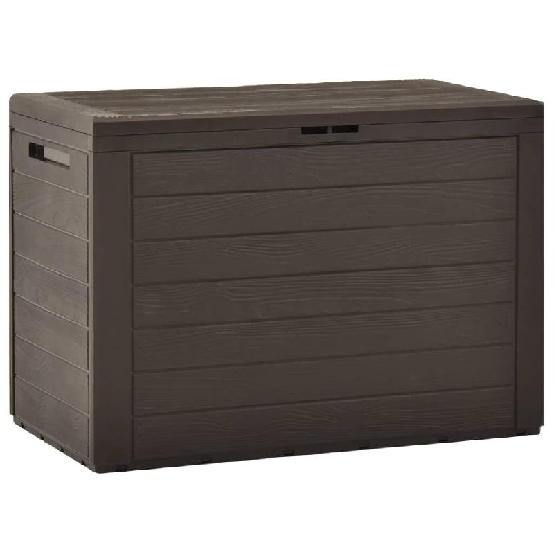 Helloshop26 - Coffre boîte meuble de jardin rangement 78 x 44 x 55 cm marron 02_0013100 - marron 3000714682728_0