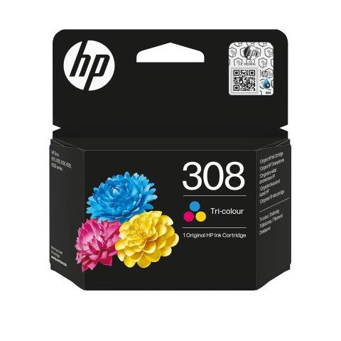 HP 308 CARTOUCHE D’ENCRE AUTHENTIQUE TROIS COULEURS - CARTOUCHE AUTHENTIQUE