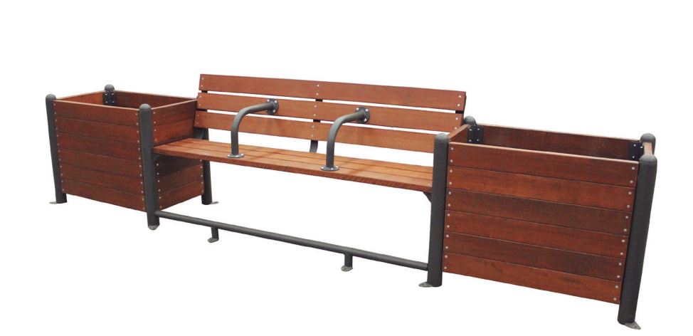 Jardinière-banc public ergonomique pour les personnes âgées - Réf MJ357 - MJ357TM - MJ357TV_0