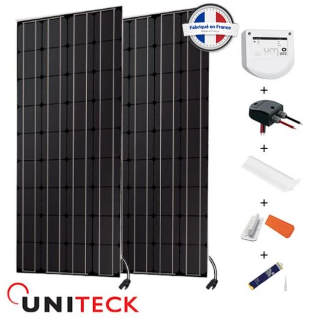 Kit solaire camping-car 300w uniteck mppt 2 panneaux solaires_0