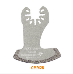 LOT DE 25 LAMES OSCILLANTE CMT LARGEUR 57 MM POUR LE BÉTON ET LA FIBRE DE VERRE, FIXATION UNIVERSELLE.
