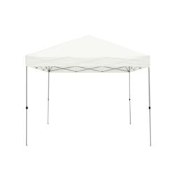 METRO Professional Pavillon / Tente pliable de restauration Thagpi EASY, acier/ polyester, 3 x 3 M, hauteur réglable, hydrofuge, blanc - blanc acier_0