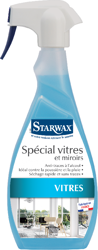 Nettoyant vitre anti-traces STARWAX - 0.5 L - Fabrication française - Nettoyage facile et sans traces_0