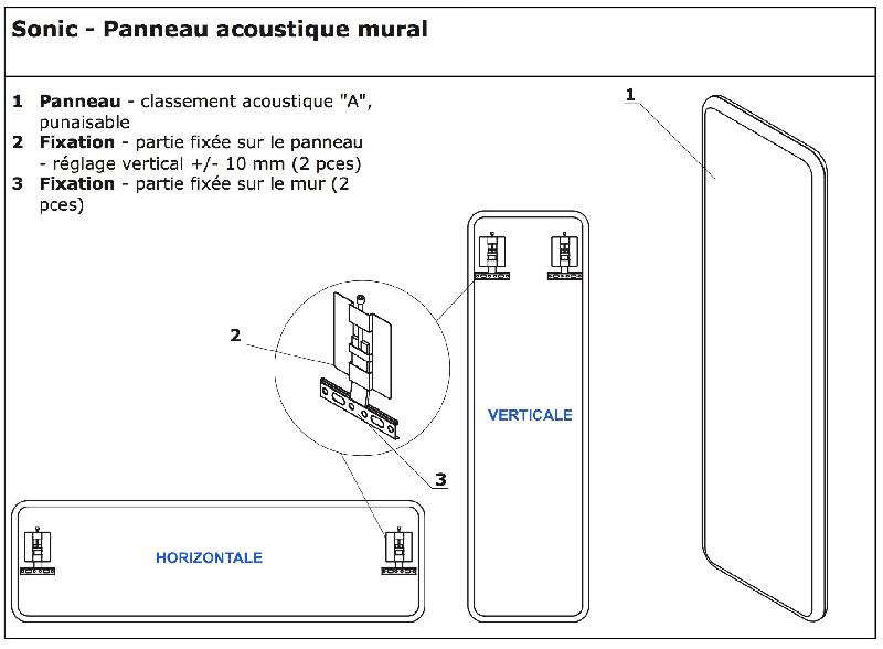 Panneau acoustique Sonic- MDD - Noir_0