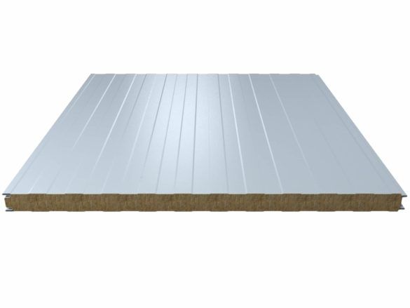 Panneau sandwich bardage Fixations apparentes acier/acier Laine de roche à destination des établissements recevant du public (ERP)_0