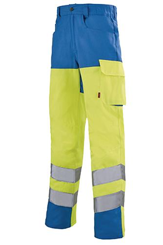 Pantalon de travail haute visibilité iris work vision 2 jaune fluo/bleu azur t1 - LAFONT - la-1hvnxcp-6-592-1 - 738760_0