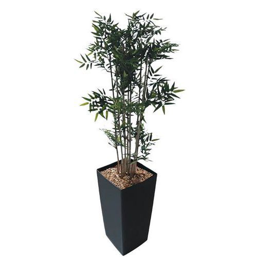 PETIT BAC CARRÉ ANTHRACITE BAMBOUS
