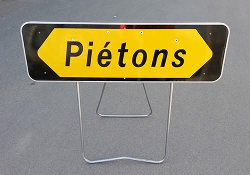 Panneaux Piétons FP - Classe 1 visible à 80 m - Acier Galvanisé_0