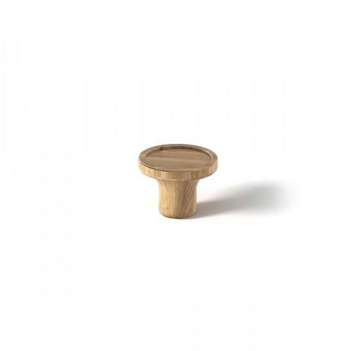 POIGNÉE DE MEUBLE - BOUTON EN BOIS FOREST 901 - NATUREL - D38 H28 ESTAMP