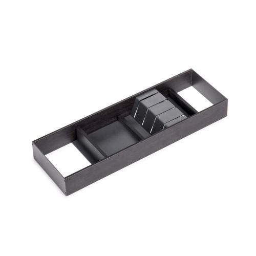 PORTE-COUTEAU POUR TIROIR ORDERBOX - 150X470MM - GRIS - ACIER ET BOIS EMUCA