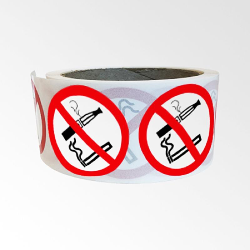 ROULEAU DE PICTOGRAMMES D'INTERDICTION - INTERDICTION DE FUMER ET VAPOTER  - 50